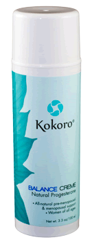 Kokoro Women's Balance Creme:  Regular Strength [3.3oz pump]